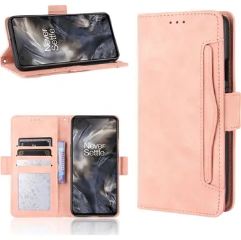 Pouzdro na tablet VSECHNONAMOBIL 127093 SLOT Peněženkový obal pro OnePlus Nord růžový