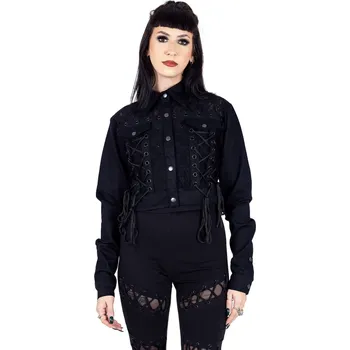 Dámský kabát bunda dámská VIXXSIN - CALANDRA - BLACK - XL