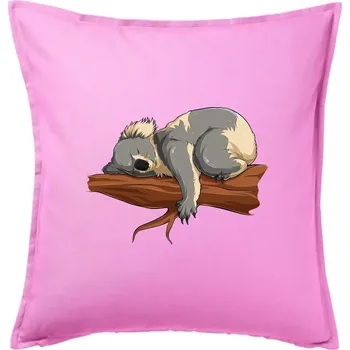Polštář Koala na větvi - Polštář 50x50 - 50x50 - Pouze potah ( Růžová )