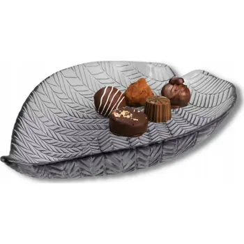 Talíř Skleněný talíř opakovaně použitelný Tel International BV šedý/grafit