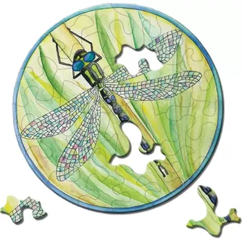 Puzzle Curiosi kulaté puzzle Picoli – vážka 33 dílků