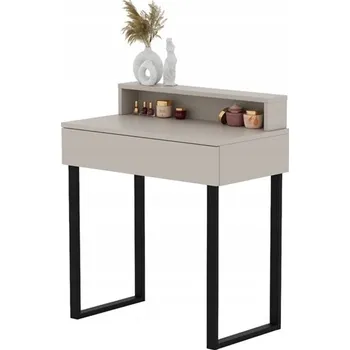 Toaletní stolek TOALETNÍ STOLEK KONZOLA LENA PLUS KAŠMÍR 75 CM + ČERNÉ NOHY, KOVOVÉ