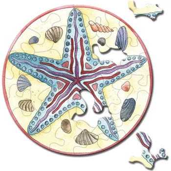 Puzzle Kulaté puzzle CURIOSI Picoli – hvězdice, 33 dílků