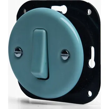 tlačítko KERAMICKÉ TLAČÍTKO ZVONKU POD OMÍTKU, TLAČÍTKOVÉ, PASTELOVÁ MÁTOVÁ, BEZ RÁMEČKU