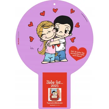 Kalendář Love is... 2025 stolní kalendář s odtrhávacími listy - zadní deska 225x315 mm