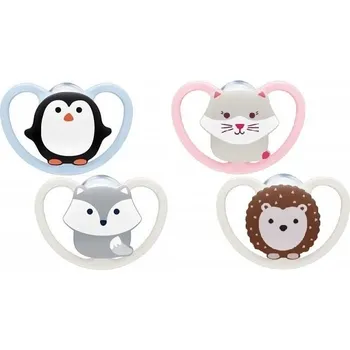 dudlíky Nuk Dudlík silikonový Space 0-6m, 2ks