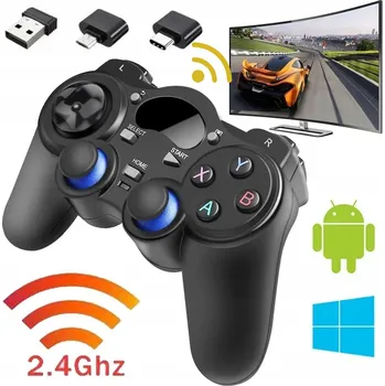 Herní ovladač BEZDRÁTOVÝ OVLADAČ PAD PRO PS3 Android PC TV Box 2,4G ČERNÝ