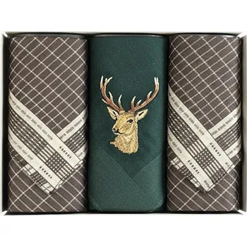 Látkový kapesník Pánské kapesníky pro myslivce v dárkovém balení, VELIKOST UNI