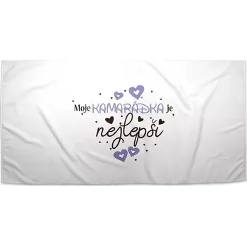 Sablio Ručník Moje kamarádka je nejlepší - 30x50 cm