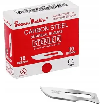 Skalpel Chirurgické čepele č. 10 Swann-Morton, 100 ks