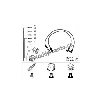Zapalovací kabel Sada kabelů pro zapalování NGK RC-VW1103 - VW