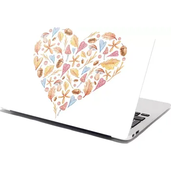 samolepka Sablio Samolepka na notebook Podzimní srdce - 29x20 cm