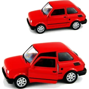 autíčko WELLY FIAT 126P MALUCH ČERVENÝ 1:34 LEGENDY PRL NOVÝ KOVOVÝ MODEL 42372
