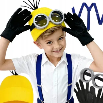 Karnevalový kostým Kostým Mimoň , Mimoni , rukavice, brýle, sada