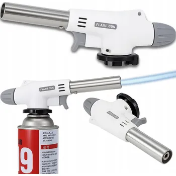 PLYNOVÝ HOŘÁK PÁJKA PIEZO ZAPALOVAČ PRO KUCHYNI A DÍLNU + PLYNOVÁ KARTUŠE