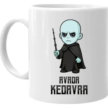 Žertovný předmět Avada Kedavra - pro fanoušky série Harry Potter - hrnek s potiskem- Tričkový.cz