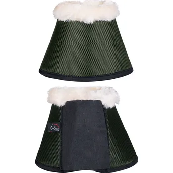 Koňské kamaše Zvony Comfort HKM s beránkem 1680 D,olivová , Pony