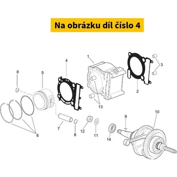 Těsnění pro motocykl Centauro Těsnění pod hlavu Yamaha 250 990B03126