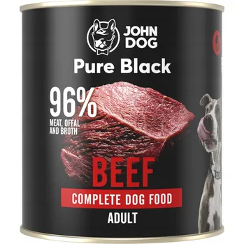 Krmivo pro psa John Dog Pure Black krmivo mokrá Hovězí 800g