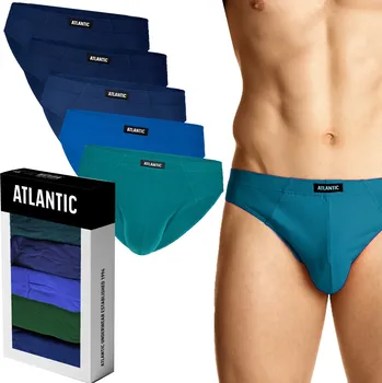 Slipy ATLANTIC pánské slipy 5PAK sportovní 5SMP vícebarevné multipack vel M
