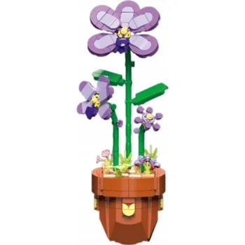 ostatní stavebnice ORCHIDEJ V KVĚTINÁČKU Z STAVEBNICE STAVEBNÍ BLOKY KVĚT ORCHIDEJ KVĚT
