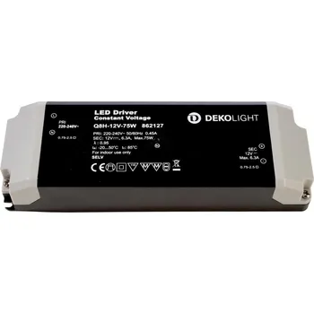 Příslušenství pro svítidlo LIGHT IMPRESSIONS AKCE - Deko-Light napájení BASIC Q8H-12-75W konstantní napětí 0-630 mA IP20 12V DC 75W - LIGHT IMPRESSIONS IMPR 862127