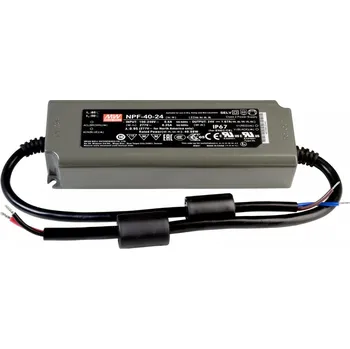 Příslušenství pro svítidlo LIGHT IMPRESSIONS Meanwell napájení CV, NPF-40-24 konstantní napětí 0-1670 mA IP67 24V DC 40,00 W - LIGHT IMPRESSIONS IMPR 872101