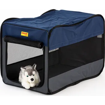 přepravka pro zvíře Easy box - velmi lehký, modrý Velikost přepravního boxu L 62x46x44cm