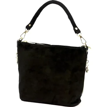 Kabelka Vera Pelle kabelka z pravé kůže černá