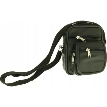 Kabelka Kabelka kabelka přes rameno z pravé kůže černá