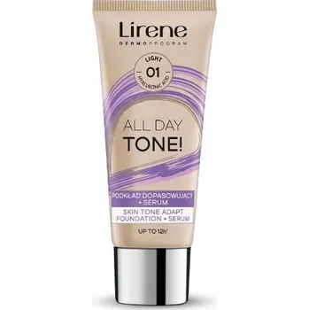 Pleťové sérum Lirene ALL DAY TONE! Podkladová Báze s přizpůsobivým složením + sérum 30 ml 01 SVĚTLÝ