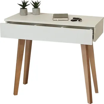 Toaletní stolek Toaletní Stolek LUSTRAGLAM bílý matný 90 x 80 x 40 cm