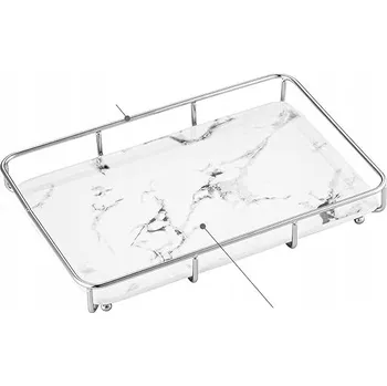 Organizér na kosmetiku Koupelnový toaletní stolek, organizér na make-up, pracovní deska, bílý