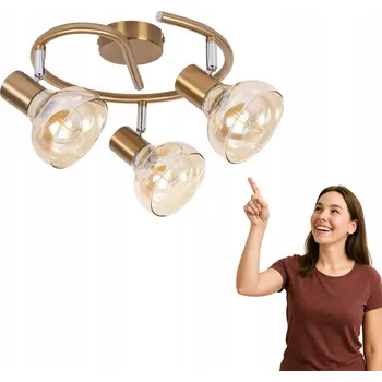 STROPNÍ SVÍTIDLO STROPNÍ SVÍTIDLO RABALUX HOLLY 5549 ZLATÉ