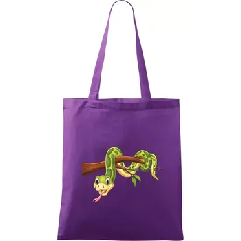 Had na větvi - Taška bavlněná - 42 x 38 cm ( Fialová )