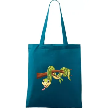 Had na větvi - Taška bavlněná - 42 x 38 cm ( Petrolejová )