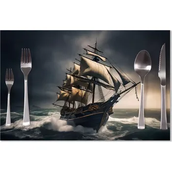 prostírání Sablio Prostírání Plachetnice v rozbouřených vodách: 40x30cm