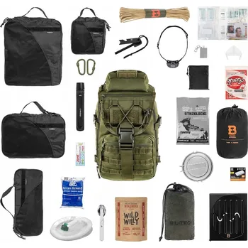 turistický batoh Vojenský Batoh Badger Outdoor Sarge 20-40L zelený