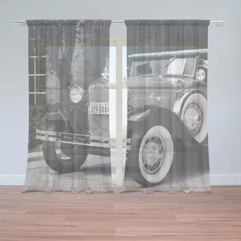 Záclona Sablio Záclony Černobílý veterán: 2ks 150x250cm