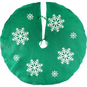 Vánoční dekorace Ozdoba Kryt Koberec Podložka pod Stojan na Vánoční Stromek ČERVENÁ