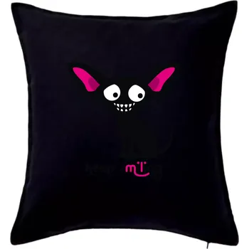 Polštář Keep smiling Čivava (Hana-creative) - Polštář 50x50 - 50x50 - Pouze potah ( Černá )