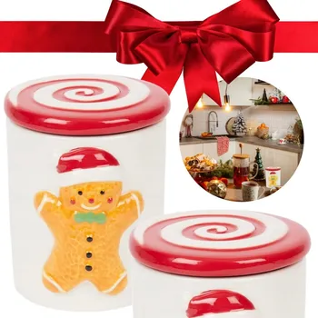 Vánoční dekorace Vánoční úložný box s 3D efektem - Perníček