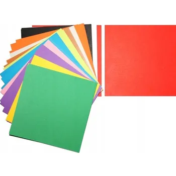 Barevný papír Origami papír 15x15 Gimar sada papírů na origami barevné papíry na skládání origami 100 listů 80 g/m2
