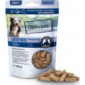 Pamlsek pro psa Chewies Lucky Bits Adult Okoun & Kuře 100g