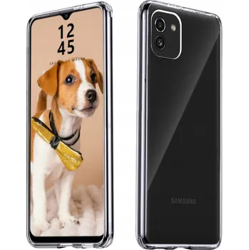 Pouzdro na mobilní telefon Zadní Kryt MBM pro Samsung Galaxy A03 bezbarvý