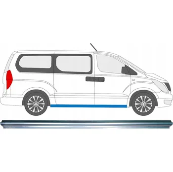 Prah karosérie Opravný plech prahu pro Hyundai H1 2008-2014 / Levý = Pravý (symetrický)