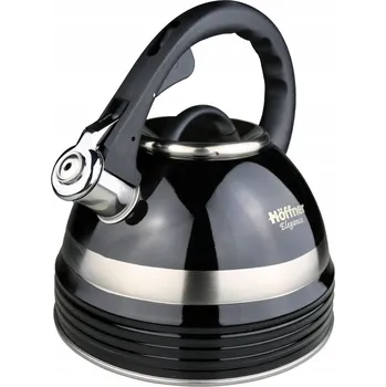 Konvice na čaj Tradiční ocelová Konvice Hoffner 3 l černá