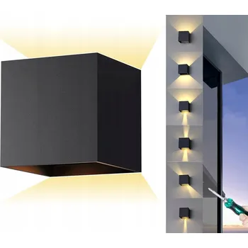 Venkovní osvětlení Venkovní nástěnné svítidlo Interlook černé, integrovaný LED zdroj 6 W