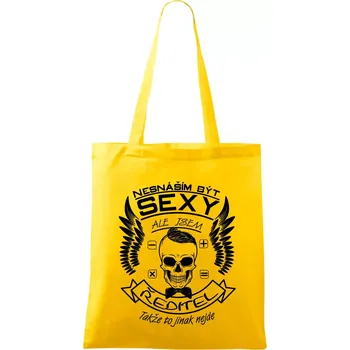 Nesnáším být sexy - ředitel - Taška bavlněná - 42 x 38 cm ( Žlutá )