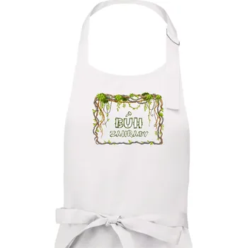 Kuchyňská zástěra Bůh zahrady - Pánská zástěra na vaření - Univerzální velikost ( Bílá )